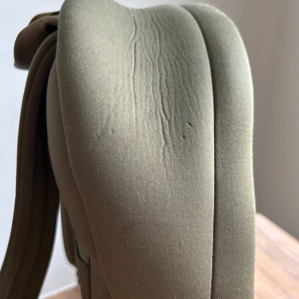 Dagne Dover Dakota Neoprene Backpack Medium Dark Moss Green Laptop Bag